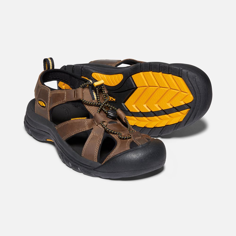 Sandalias Keen Mexico Marrom/Negros - Hombre Venice - AK7586130